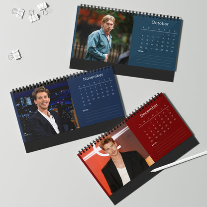 Austin Butler 2026 Desk Calendar | Elvis Actor Gift | Movie Star Planner | Hollywood Decor | 2026 Calendar | Austin Butler Memorabilia