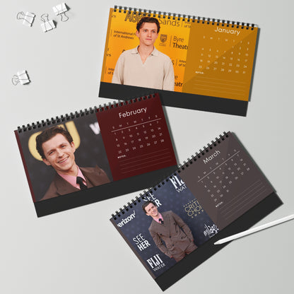 Tom Holland 2026 Desk Calendar |  Star Photo Calendar | Actor Gift for Fans