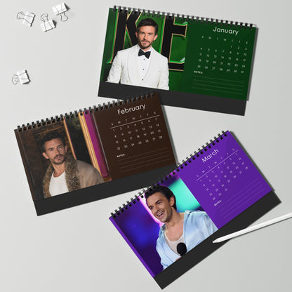 Jonathan Bailey 2026 Desk Calendar  | Celebrity Gift | Office Decor