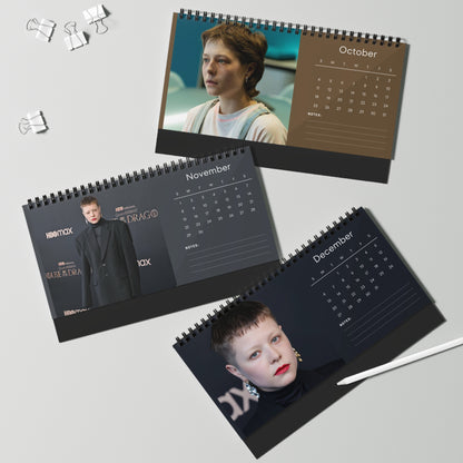 Emma D Arcy 2026 Desk Calendar |Premium Spiral Bound Celebrity Photo Calendar | Collectible Fan Gift | Stylish Desk