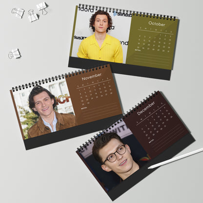 Tom Holland 2026 Desk Calendar |  Star Photo Calendar | Actor Gift for Fans