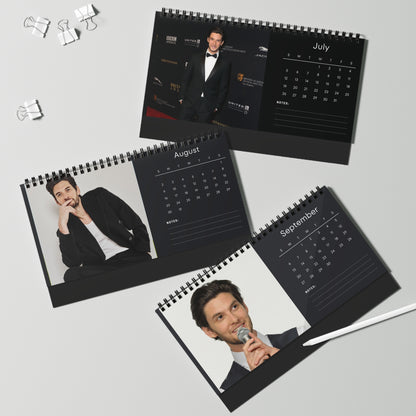 Ben Barnes 2026 Desk Calendar | Shadow and Bone The Chronicles of Narnia Star | Ben Barnes Gift | Actor Calendar | TV Movie Decor