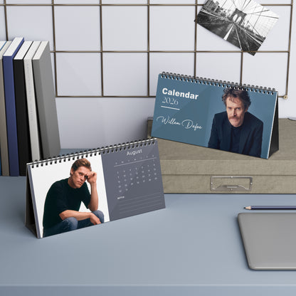 Willem Dafoe 2026 Desk Calendar | Premium Spiral Bound Celebrity Photo Calendar | High-Quality Fan Gift & Desk Décor
