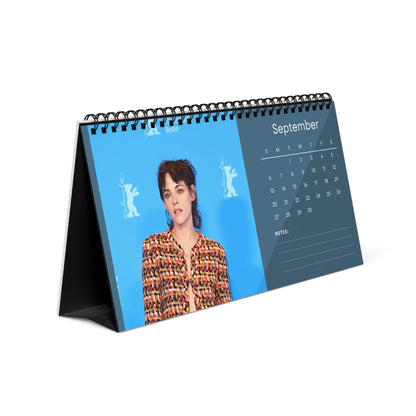 Kristen Stewart 2026 Desk Calendar | Twilight & Spencer Actress | Celebrity Gift | Office Decor