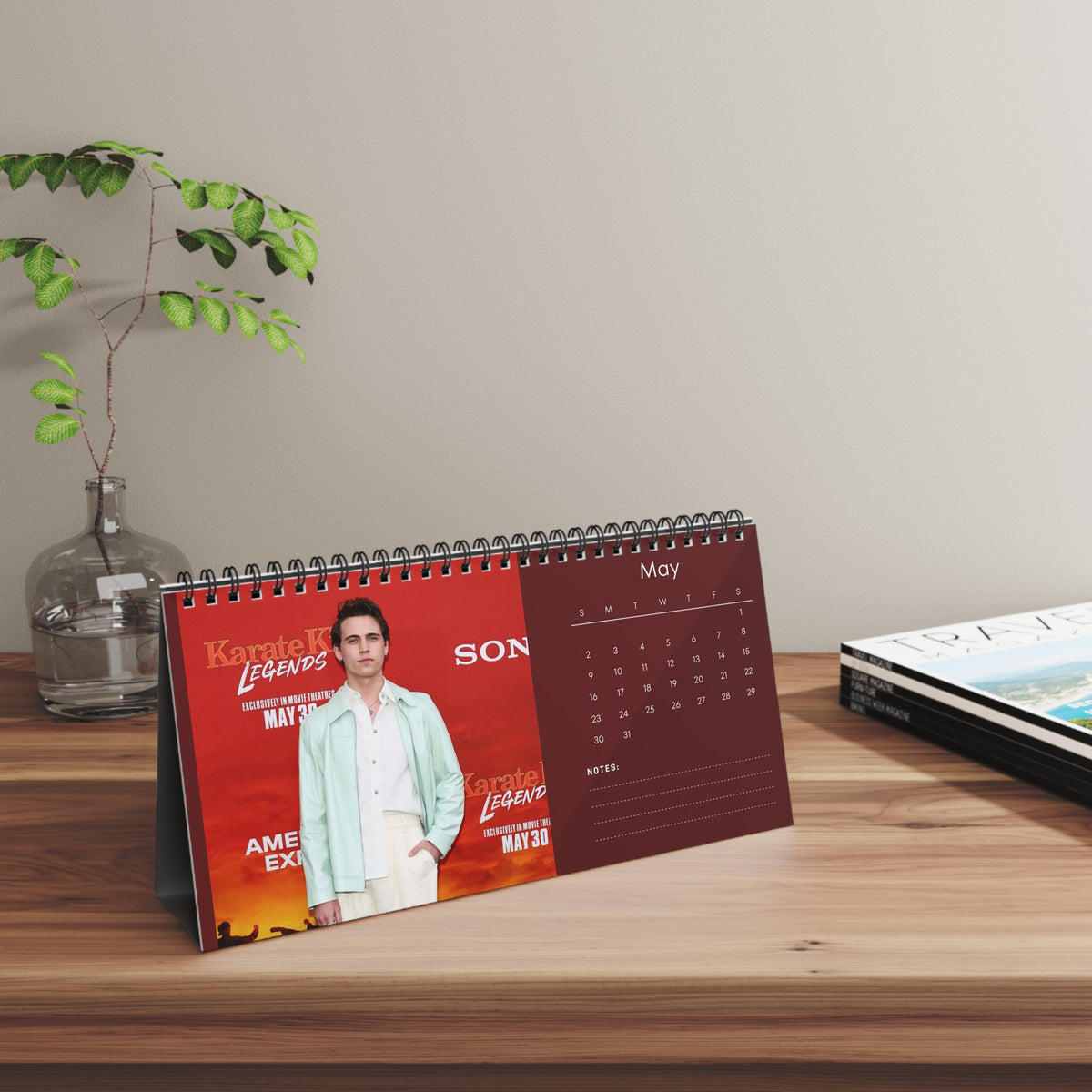 Tanner Buchanan 2027 Desk Calendar Vol 1 | Spiral Bound Photo Calendar | Fan Gift