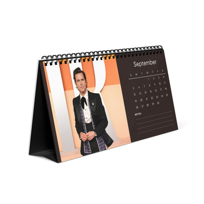 Matt Bomer 2027 Desk Calendar Vol 1 | Spiral Bound Photo Calendar | Fan Gift