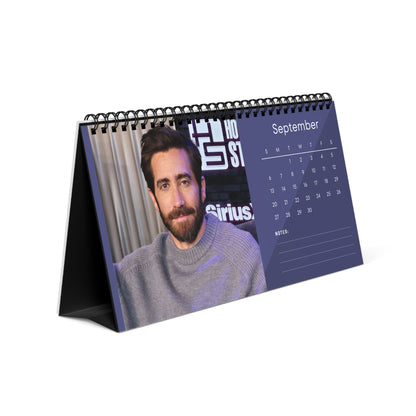Jake Gyllenhaal 2026 Desk Calendar | Hollywood Actor Planner | Movie Star Gift | Donnie Darko & Nightcrawler Calendar | Office Decor