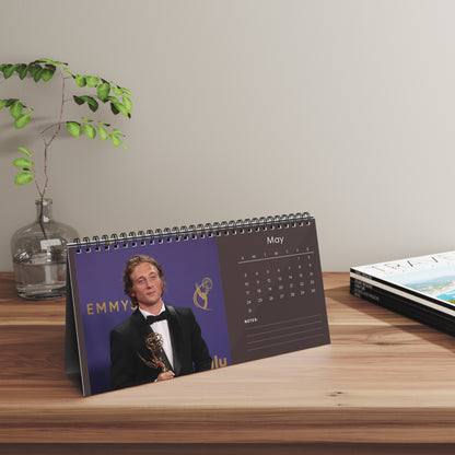 Jeremy Allen White 2026 Desk Calendar | Premium Spiral Bound Celebrity Photo Calendar | Collectible Fan Gift | Stylish Desk & Office Décor