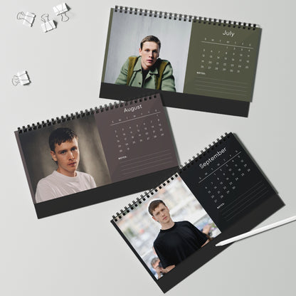 Harris Dickinson 2026 Desk Calendar | Hollywood Star | Stylish Celebrity Desk Décor | Fan Gift for Movie Lovers & Collectors
