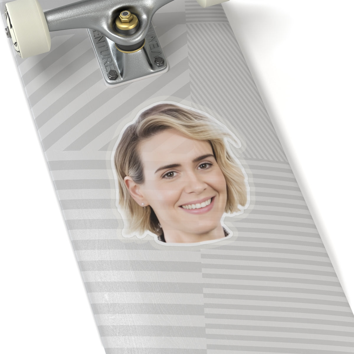 Personalized Kiss-Cut Stickers - Smiling Face Design for Laptops & Decor