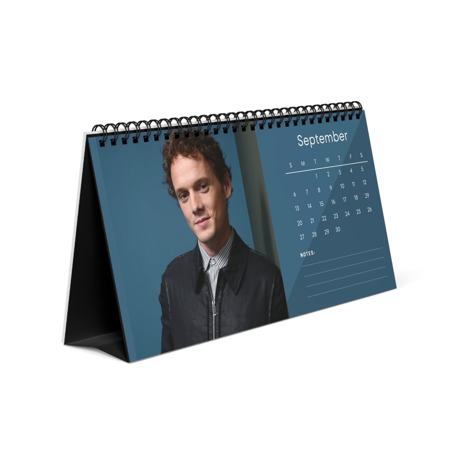 Anton Yelchin 2026 Desk Calendar | Star Trek Actor Gift | Hollywood Star Planner | Movie Memorabilia | Tribute Calendar