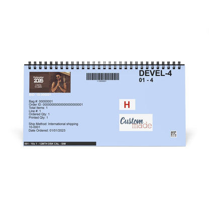 Chris Evans 2026 Desk Calendar | Premium Spiral Bound Celebrity Photo Calendar | Collectible Fan Gift | Stylish Desk & Office Décor