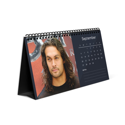 Jason Momoa 2026 Desk Calendar | Aquaman & Game of Thrones Actor | Celebrity Gift | Office Decor