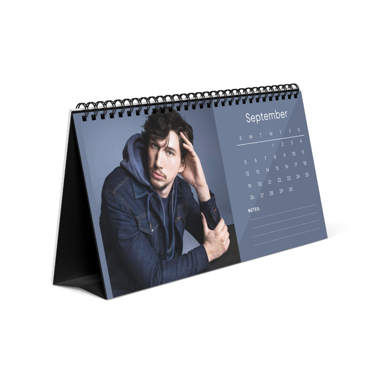 Adam Driver 2027 Desk Calendar Vol 3 | Spiral Bound Photo Calendar | Fan Gift