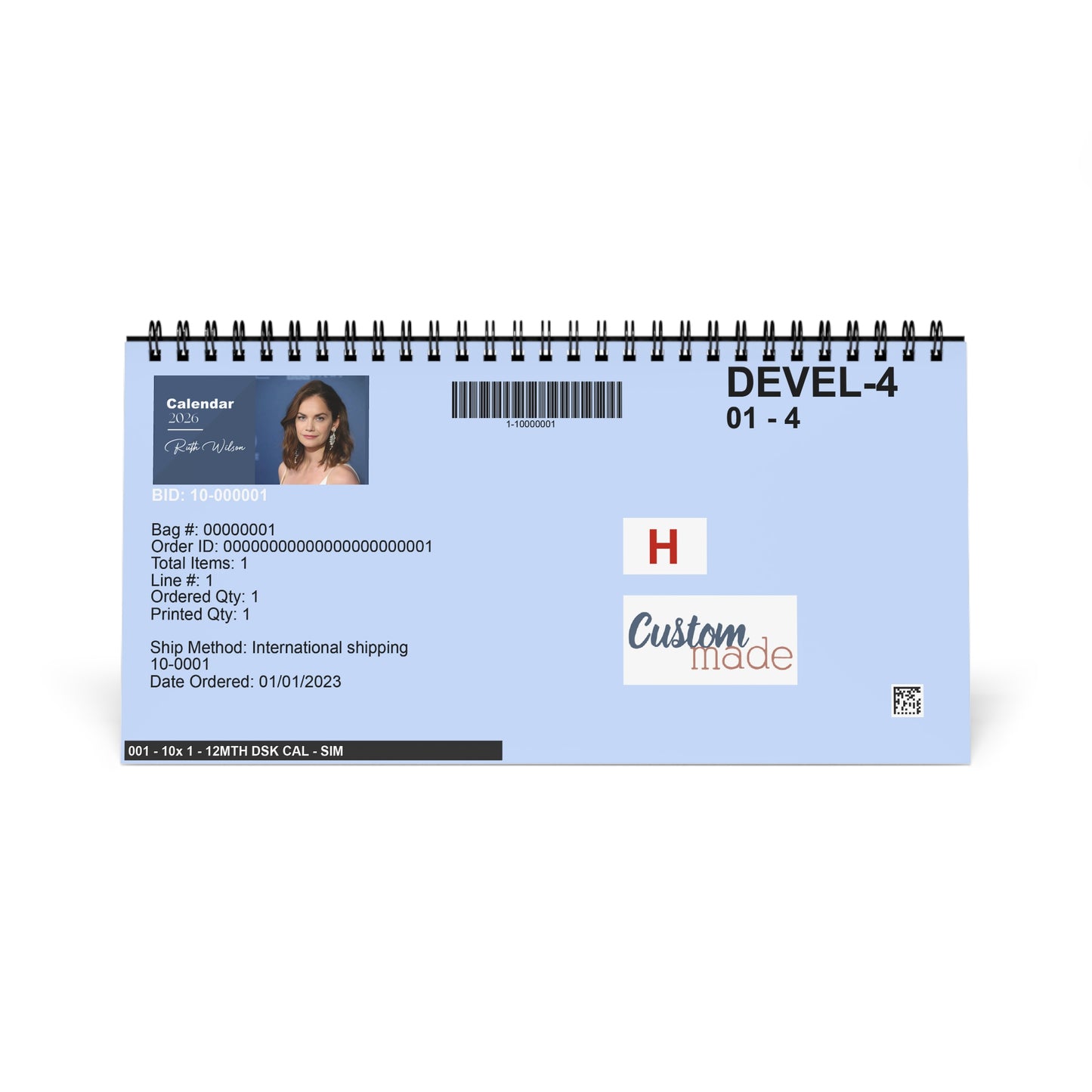 Ruth Wilson 2026 Desk Calendar | Elegant Celebrity Photo Calendar | Premium Fan Gift for Desk or Office