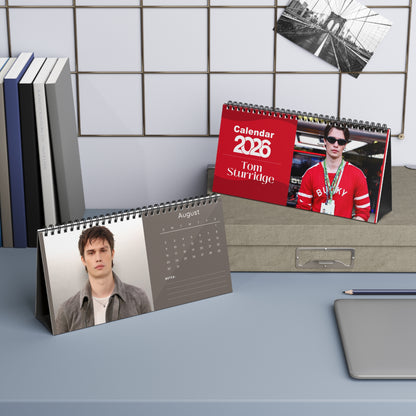 Nicholas Galitzine 2026 Desk Calendar | Celebrity Spiral Bound Photo Calendar | Fan Collectible Gift | Stylish Desk & Office Décor