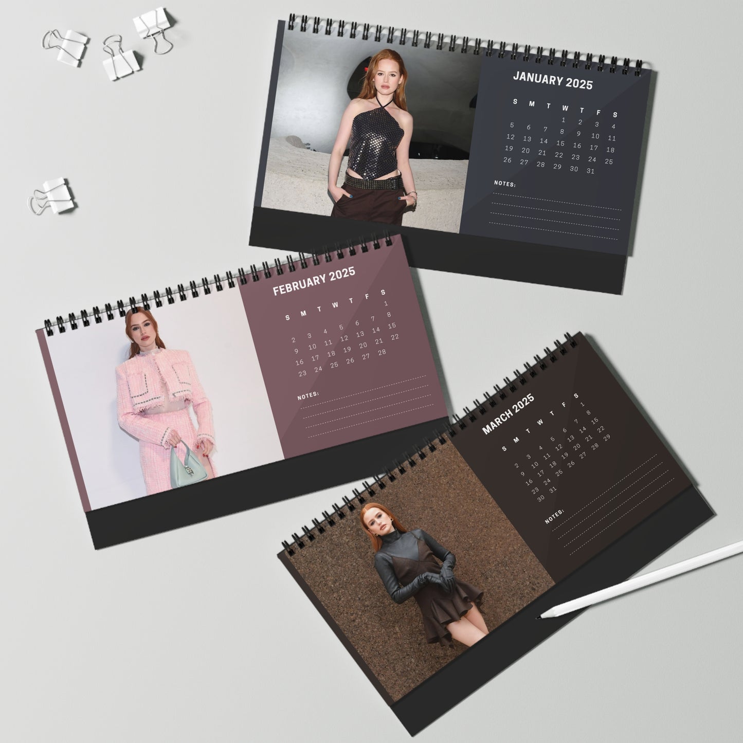 Madelaine Petsch 2025 Desk Calendar | Madelaine Petsch Calendar | Fan Gift