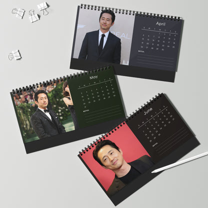 Steven Yeun 2026 Desk Calendar |Celebrity Photo Calendar | Hollywood Actor | Stylish Desk Accessory & Fan Gift