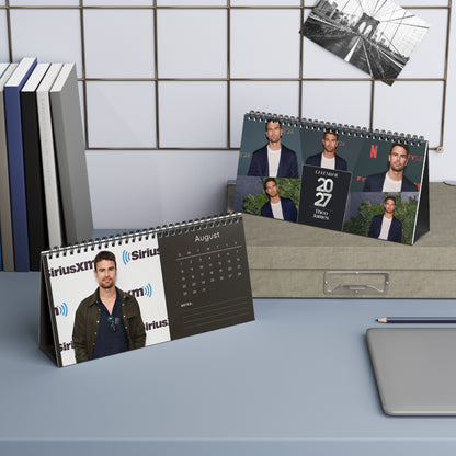 Theo James 2027 Desk Calendar Vol 3 | Spiral Bound Photo Calendar | Fan Gift