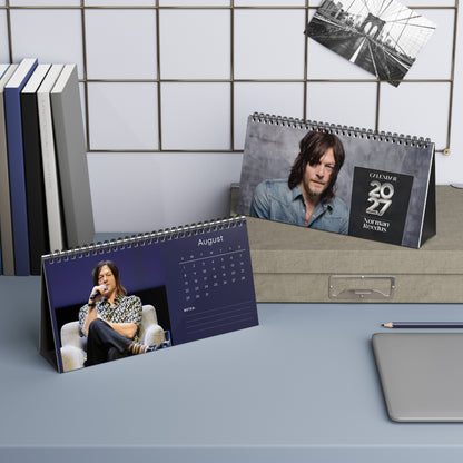 Norman Reedus 2027 Desk Calendar Vol 4 | Spiral Bound Photo Calendar | Fan Gift
