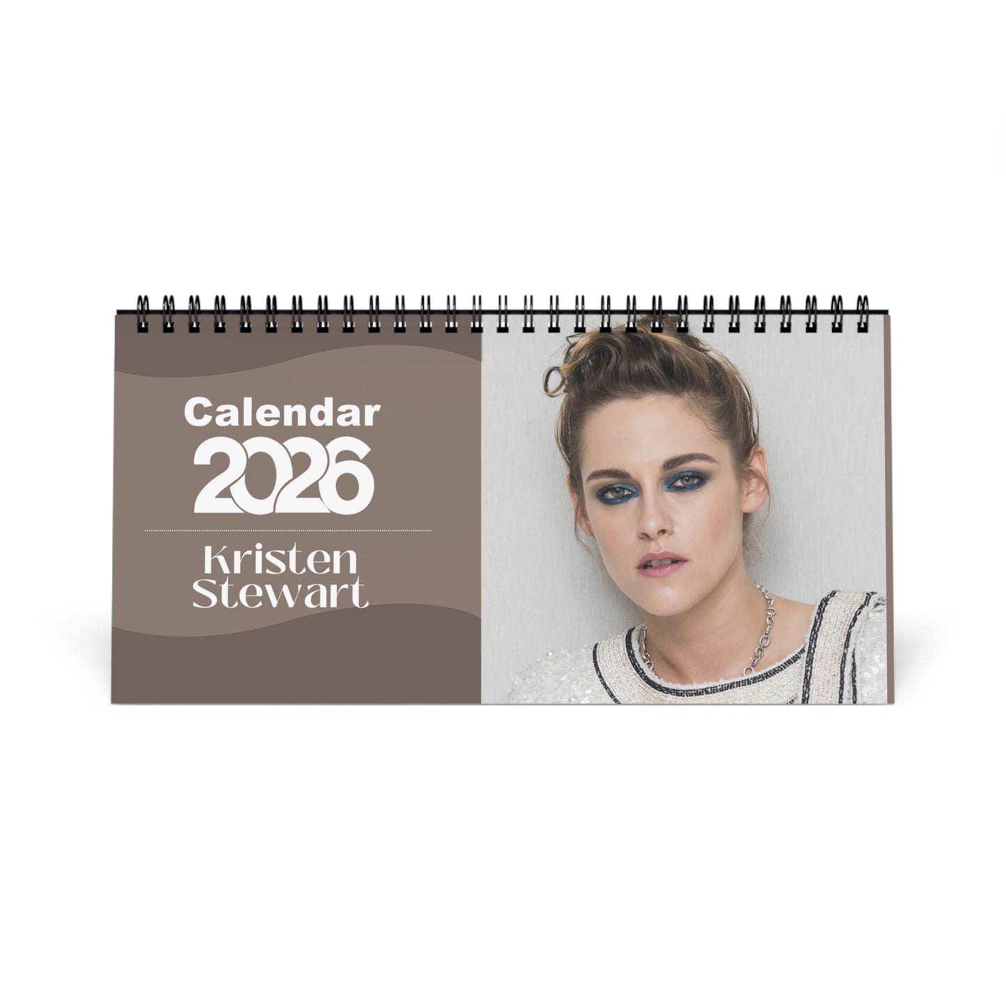 Kristen Stewart 2026 Desk Calendar | Premium Spiral Bound Celebrity Photo Calendar | Collectible Fan Gift | Stylish Desk & Office Décor