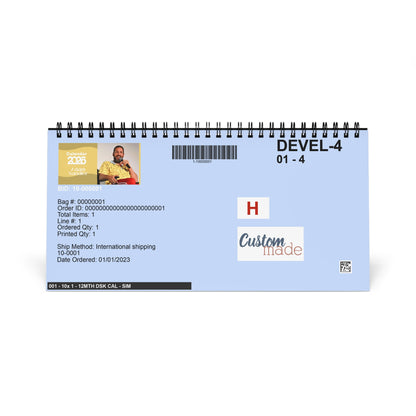 Adam Sandler 2026 Desk Calendar | Celebrity Spiral Bound Photo Calendar | Comedy Star Fan Gift | Collectible Desk & Office Décor