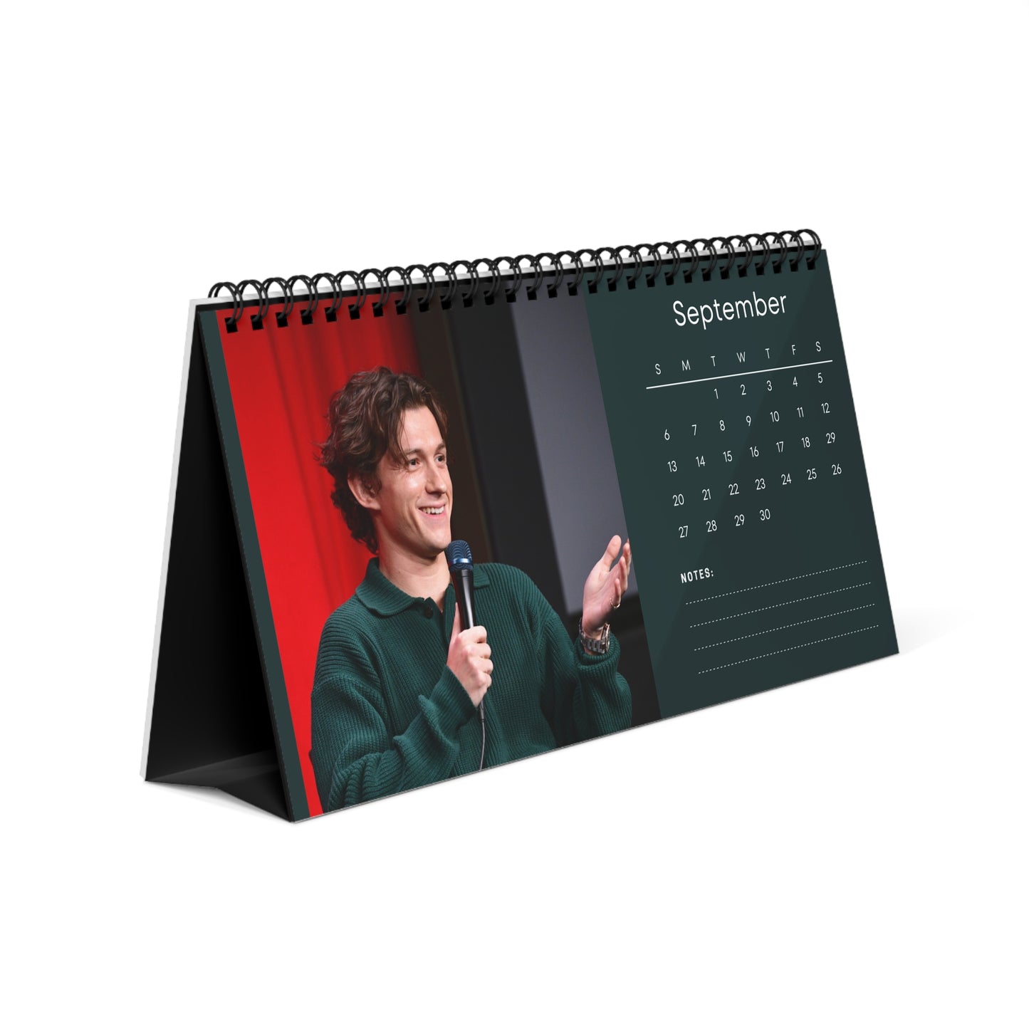 Tom Holland 2026 Desk Calendar |  Star Photo Calendar | Actor Gift for Fans