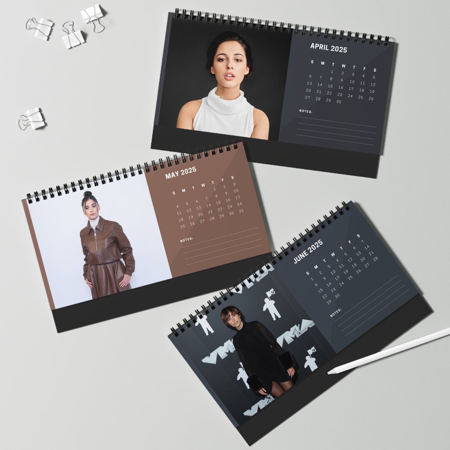 Naomi Scott 2025 Desk Calendar | Naomi Scott Calendar | Fan Gift