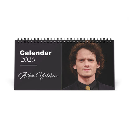 Anton Yelchin 2026 Desk Calendar | Premium Celebrity Photo Calendar for Fans | Stylish Spiral Bound Collectible Desk Décor