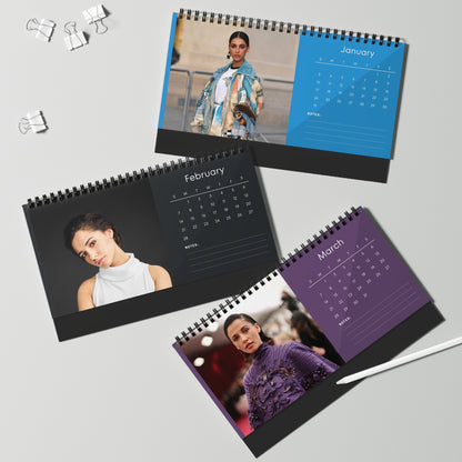 Naomi Scott 2027 Desk Calendar Vol 2 | Spiral Bound Photo Calendar | Fan Gift