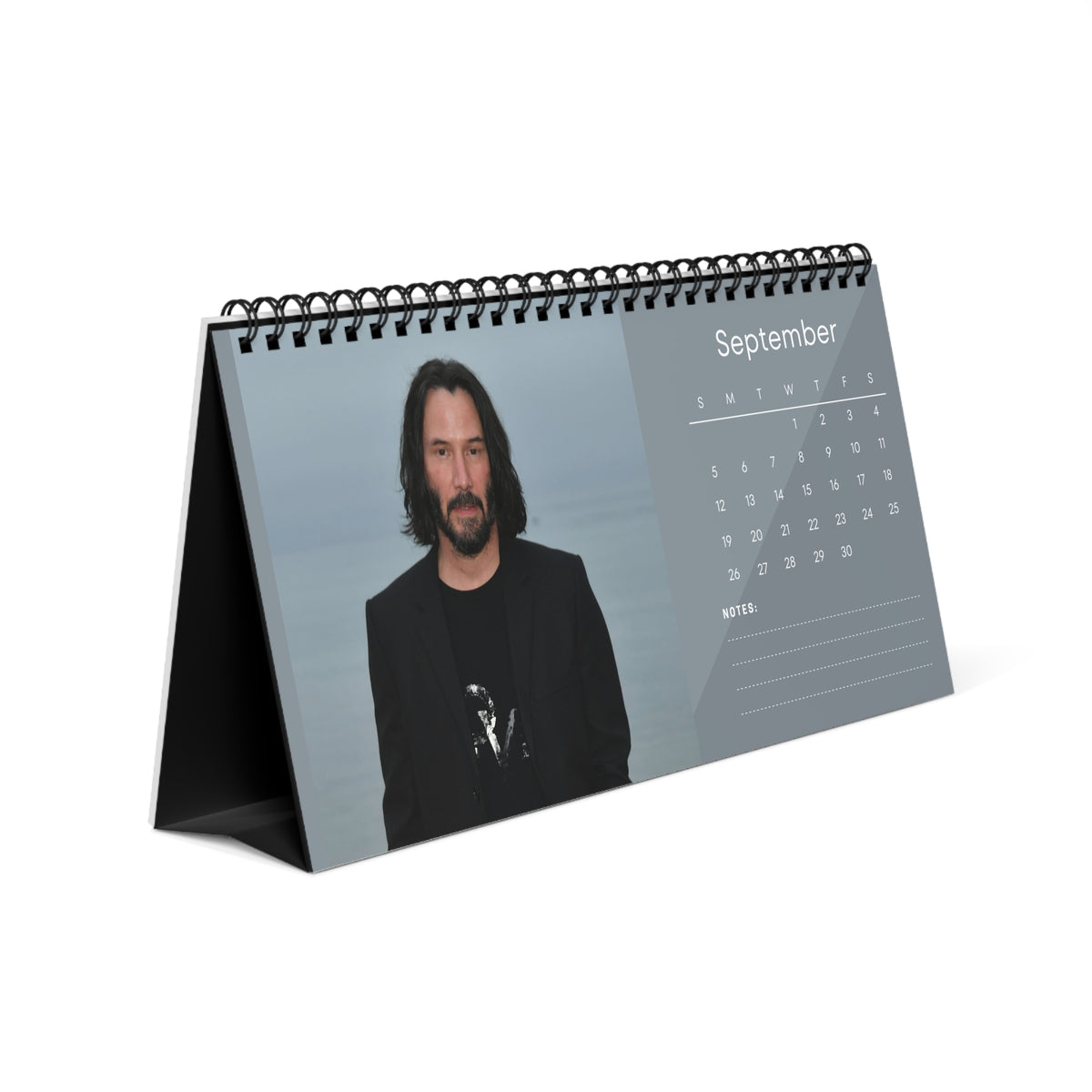 Keanu Reeves 2027 Desk Calendar Vol 3 | Spiral Bound Photo Calendar | Fan Gift
