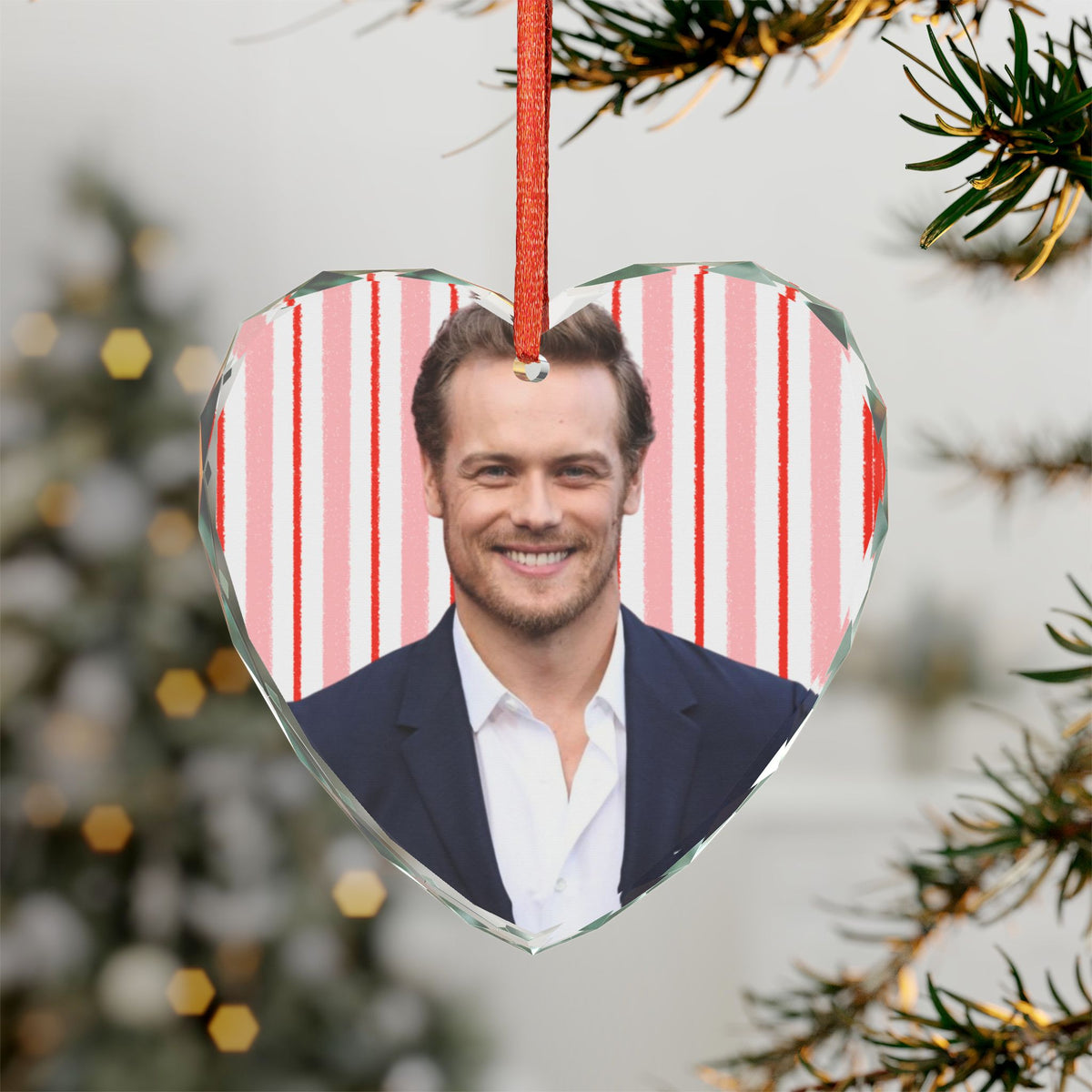 Sam Heughan Christmas Ornament | Celebrity Fan Gift Keepsake