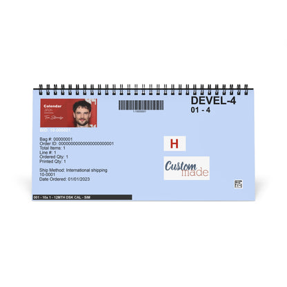 Tom Sturridge 2026 Desk Calendar | Premium Spiral Bound Celebrity Photo Calendar | High-Quality Fan Gift & Desk Décor