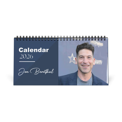 Jon Bernthal 2026 Desk Calendar | Punisher Actor Planner | TV & Movie Star Gift | Frank Castle Calendar | Home Office Decor
