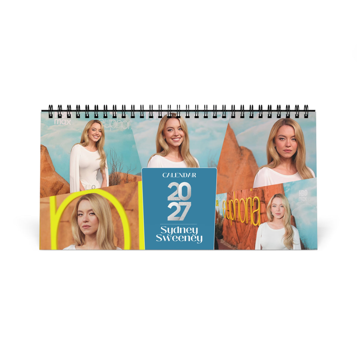 Sydney Sweeney 2027 Desk Calendar Vol 4 | Spiral Bound Photo Calendar | Fan Gift