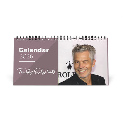 Timothy Olyphant 2026 Desk Calendar | Star Photo Calendar | Western TV Actor Gift