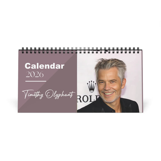 Timothy Olyphant 2026 Desk Calendar | Star Photo Calendar | Western TV Actor Gift