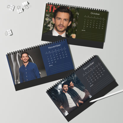 Jonathan Bailey 2027 Desk Calendar Vol 3 | Spiral Bound Photo Calendar | Fan Gift