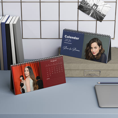 Ana de Armas 2026 Desk Calendar | Premium Spiral Bound Celebrity Photo Calendar | High Quality Collectible Gift for Fans & Desk Décor