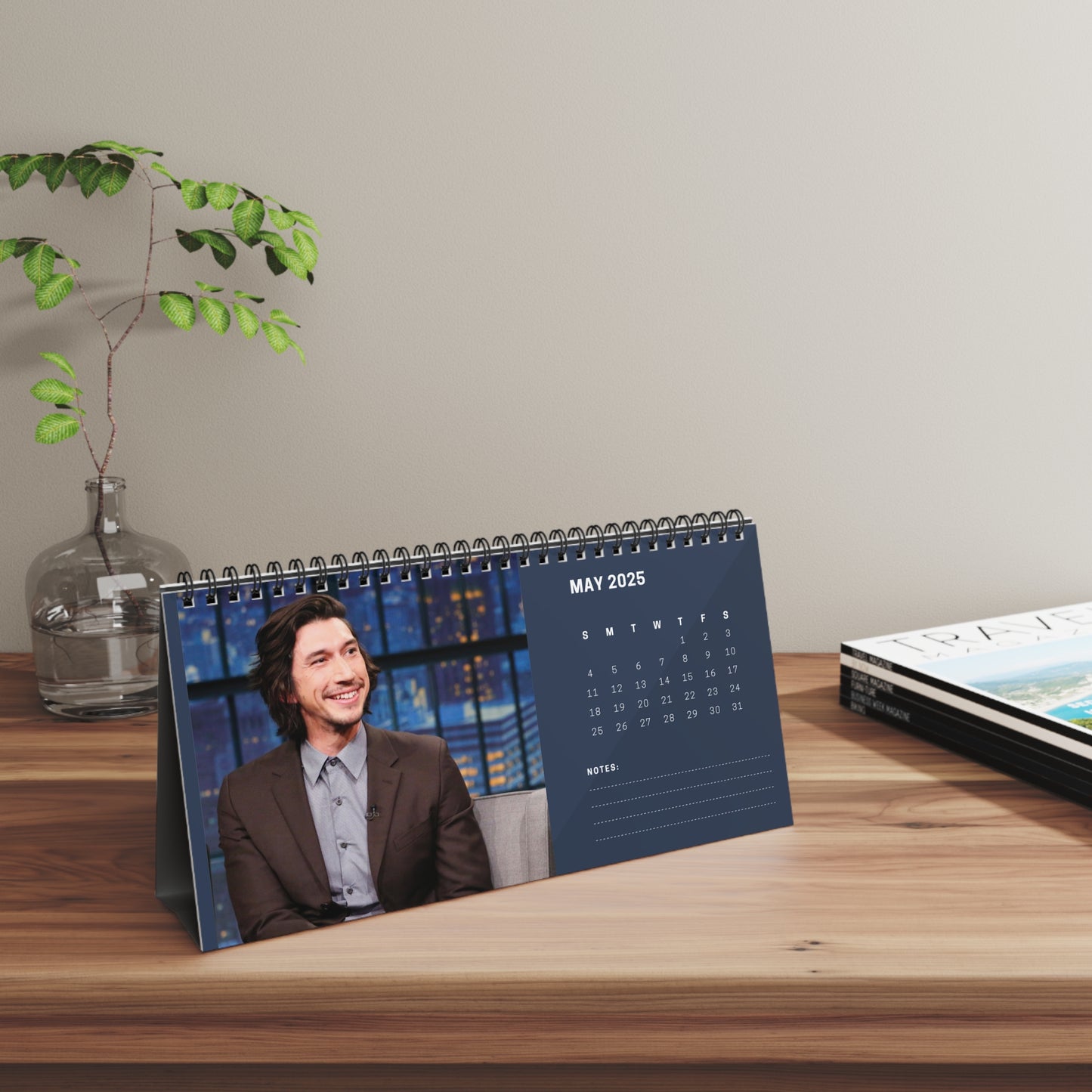 Adam Driver 2025 Desk Calendar| Adam Driver Calendar | Fan Gift