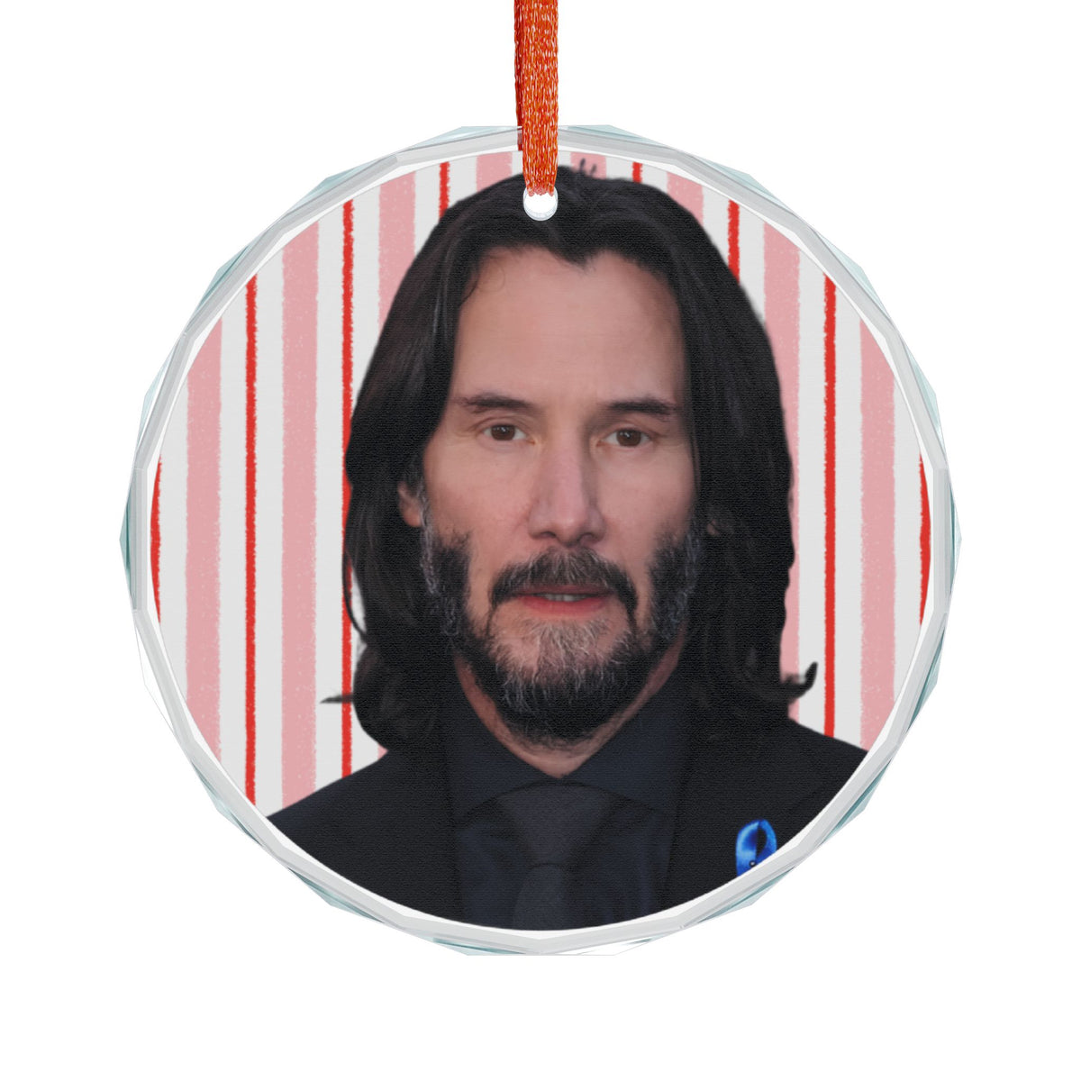 Keanu Reeves Christmas Ornament | Celebrity Fan Gift Keepsake