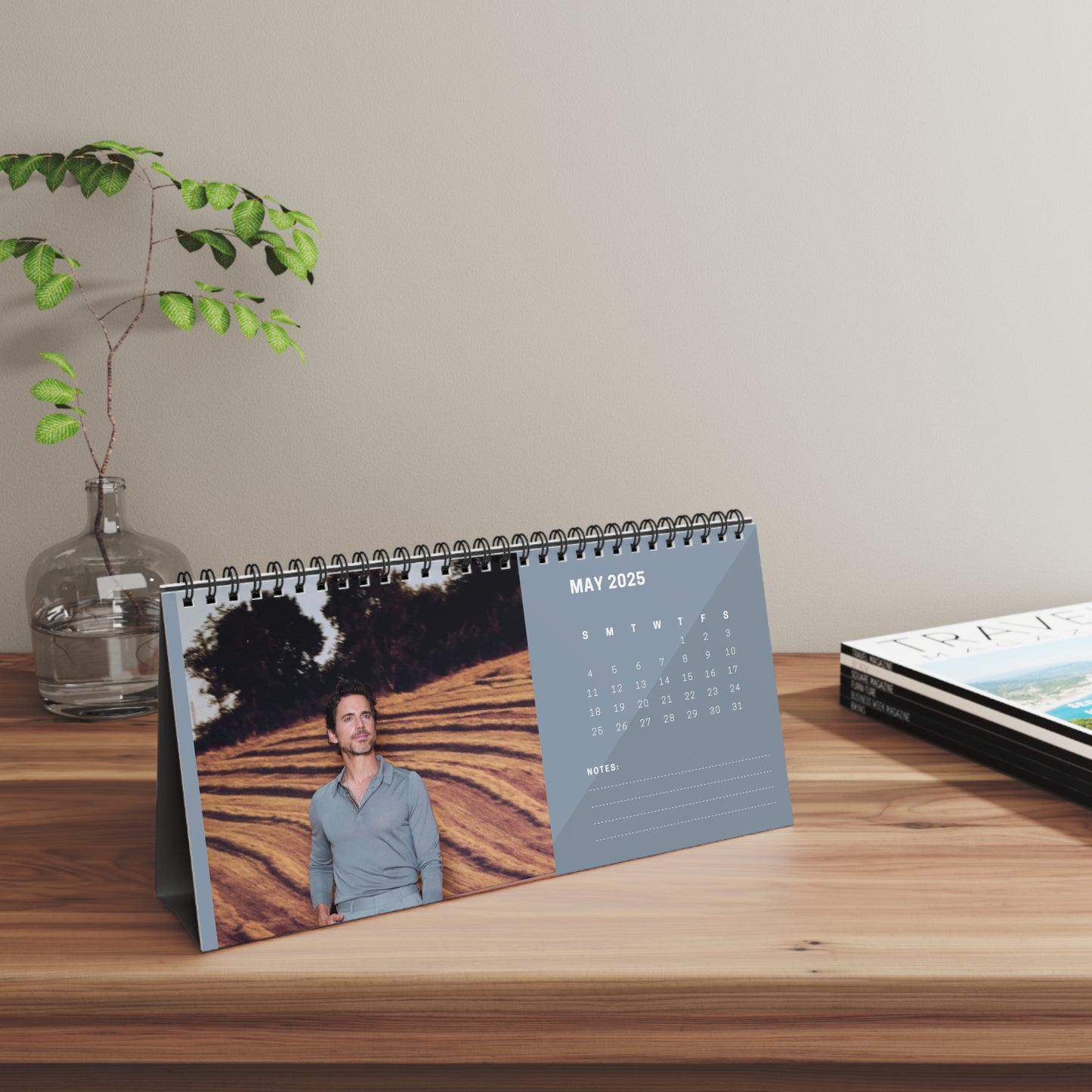 Matt Bomer 2025 Desk Calendar | Matt Bomer Calendar | Fan Gift