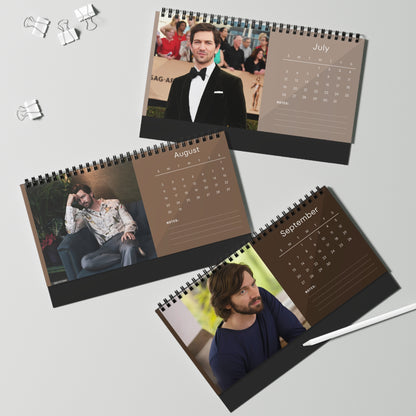 Michiel Huisman 2026 Desk Calendar | Premium Spiral Bound Celebrity Photo Calendar | Elegant Collectible Gift for Fans & Desk Décor
