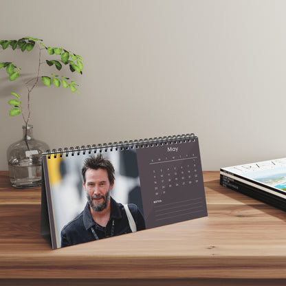 Keanu Reeves 2027 Desk Calendar Vol 3 | Spiral Bound Photo Calendar | Fan Gift