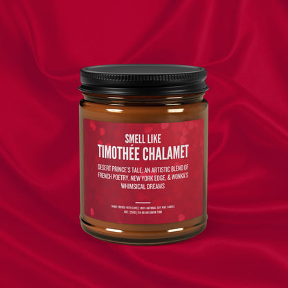 Timothée Chalamet Scented Candle Fan Gift  | Luxury Soy Candle