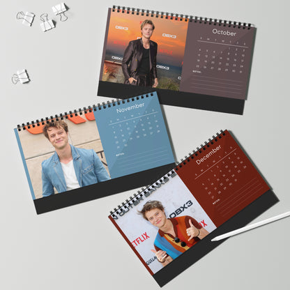 Rudy Pankow 2026 Desk Calendar | Premium Spiral Bound Celebrity Photo Calendar | Collectible Fan Gift | Stylish Desk & Office Décor