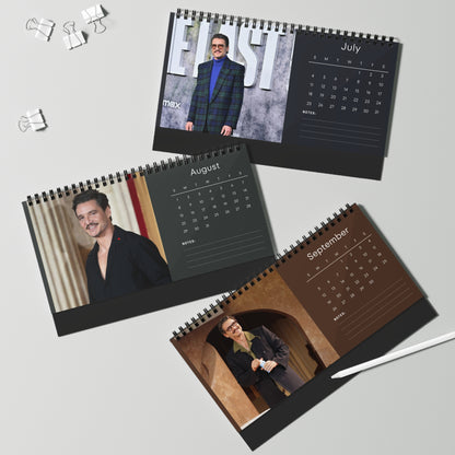 Pedro Pascal 2027 Desk Calendar Vol 2 | Spiral Bound Photo Calendar | Fan Gift