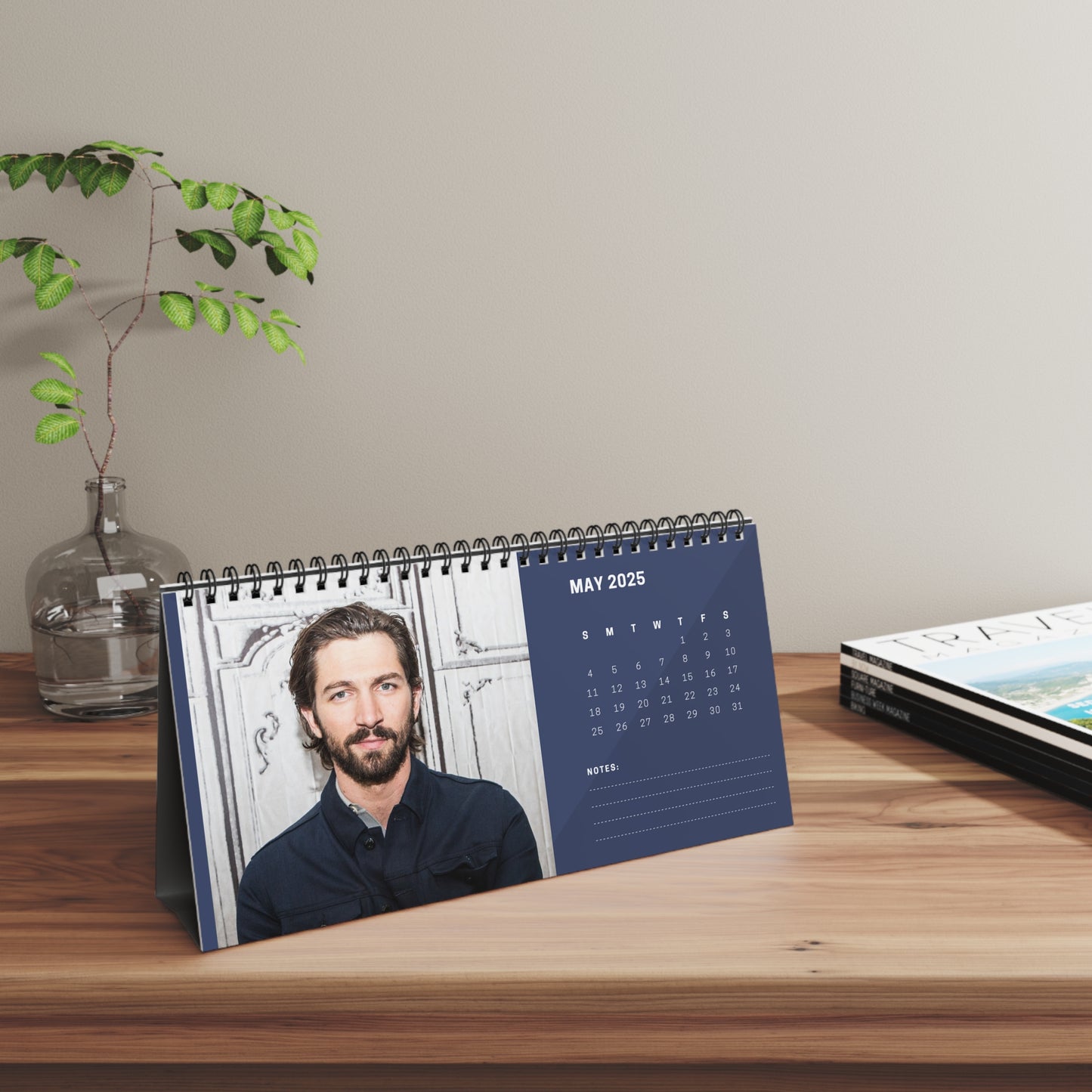 Michiel Huisman 2025 Desk Calendar | Michiel Huisman Calendar | Fan Gift