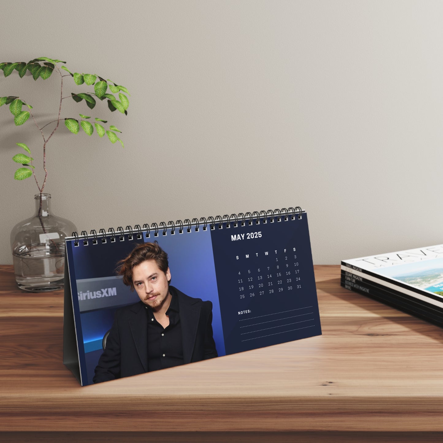 Cole Sprouse 2025 Desk Calendar | Cole Sprouse Calendar | Fan Gift