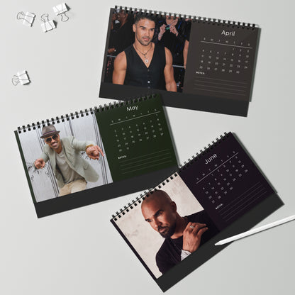 Shemar Moore 2027 Desk Calendar Vol 2 | Spiral Bound Photo Calendar | Fan Gift